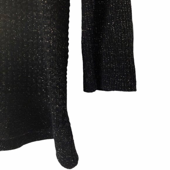 Simply Vera Vera Wang Black Sparkly Metallic Sweater XL - Picture 6 of 12